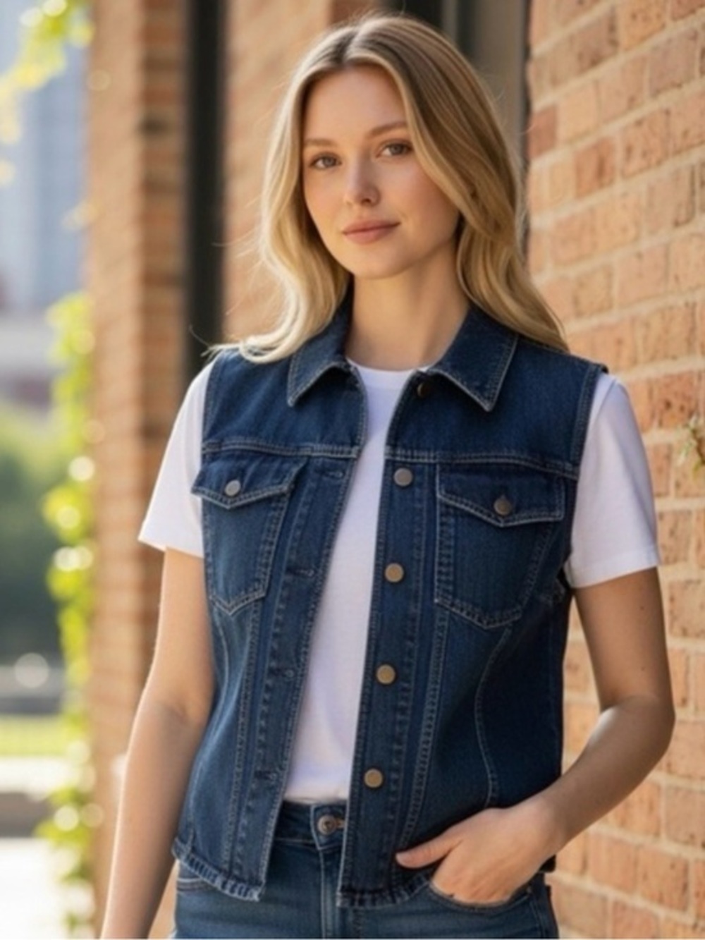 Eddie Bauer Denim Vest
